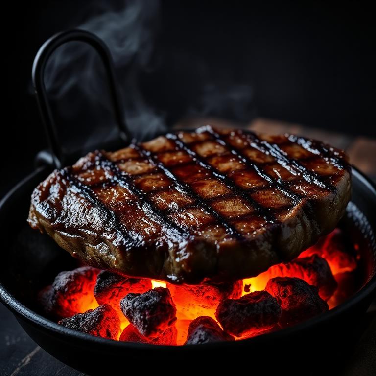 Pièce de viande maturée dressée chez KAVOD BASSARI
