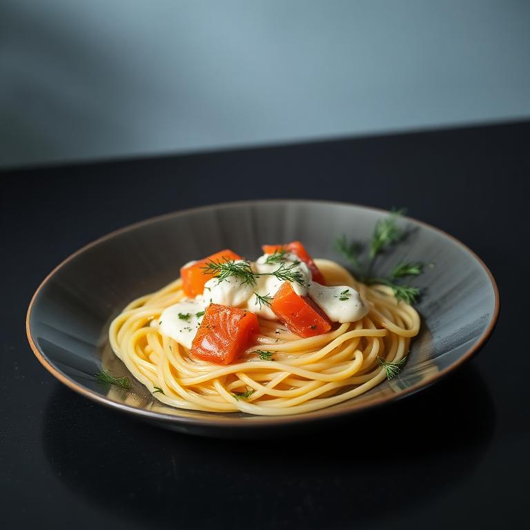 Tagliatelles au saumon et crème citronnée